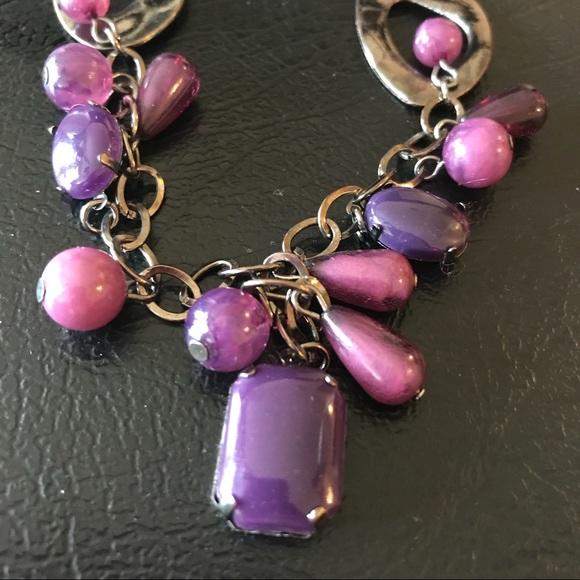 Avenue Jewelry - 3 for $20 Avenue Purple Dangle Necklace